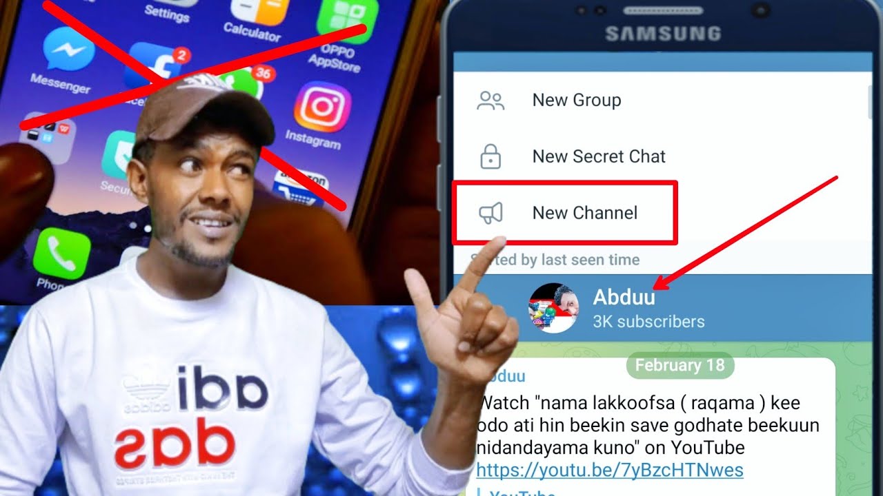 facebooka abdate hin taa'in tele grama irrati chaanala mataa keeti hin qabdu taanaan kuno amuma bana