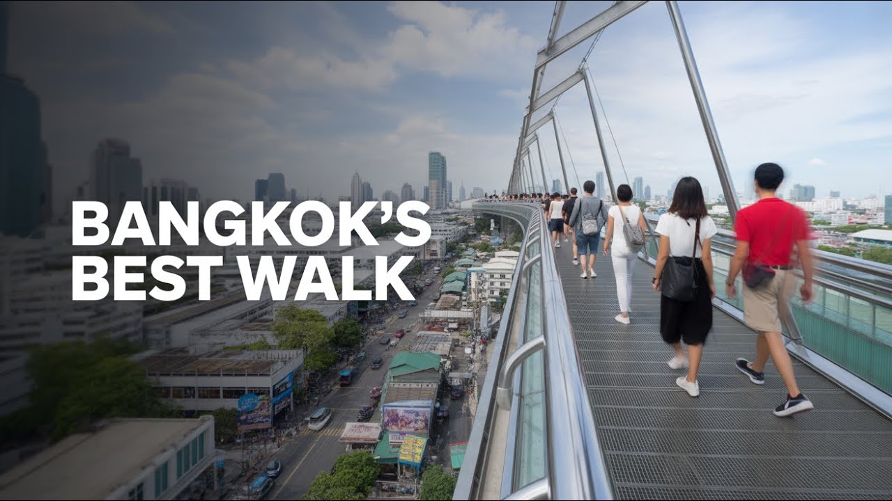 🇹🇭 4K HDR | PATHUM WAN DISTRICT | RATCHAPRASONG SKYWALK