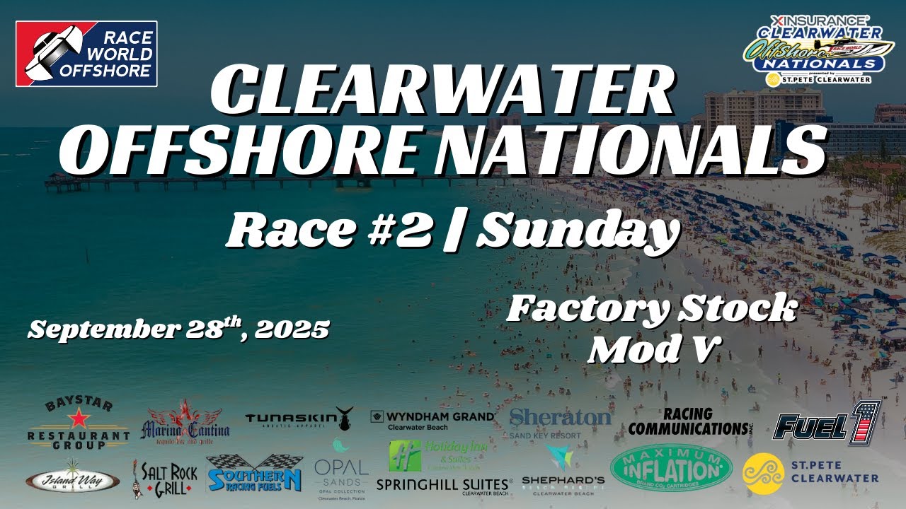 XINSURANCE Clearwater Nationals — Клируотер, Флорида | Воскресная гонка №2 — заводские автомобили...