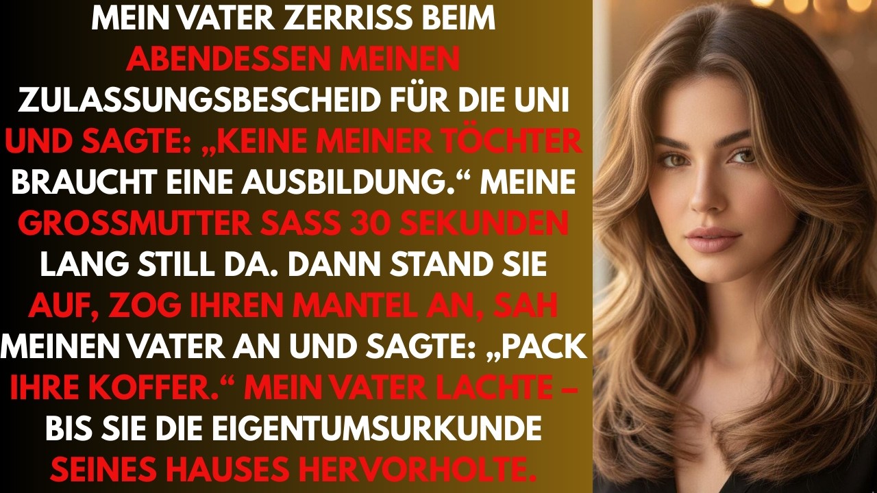 Mein Vater sagte: „Keine meiner Töchter braucht ein College. Er wusste nicht, wem sein Haus gehörte.
