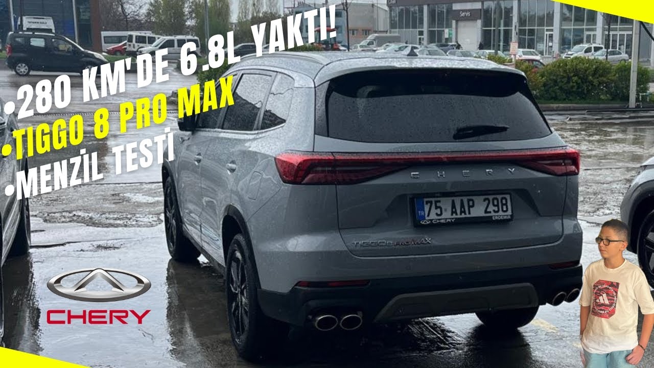 Chery Tiggo 8 Pro Max Menzil Testi! 🚗 | 280 KM’de 6.8 L Yaktı!