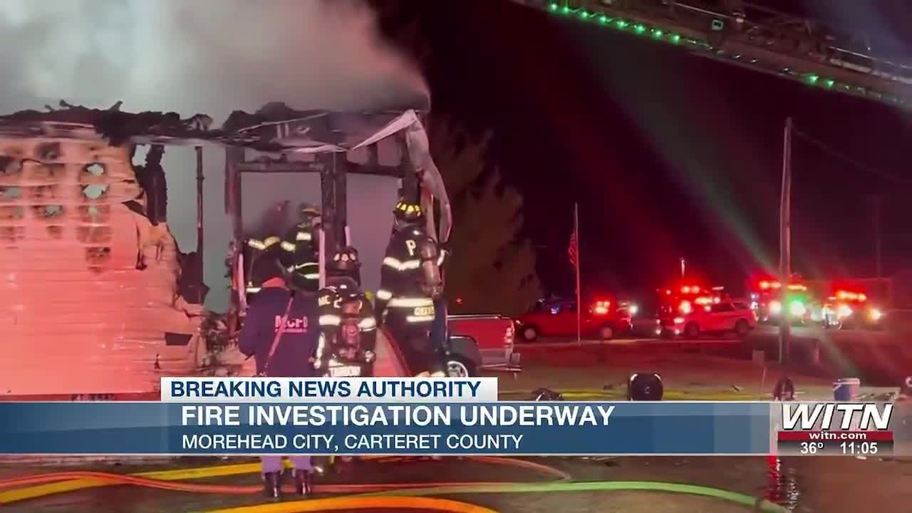 Investigation underway following structure fire in Morehead City