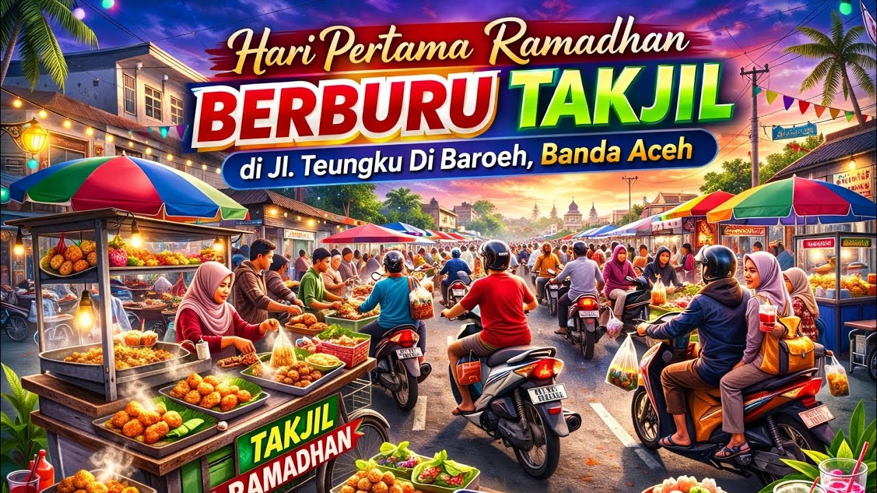 Pasar Takjil Kota Banda Aceh#takjil#Bandaaceh#ramadhan