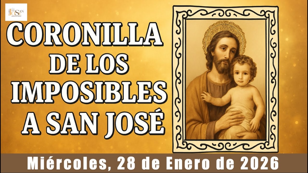 CORONILLA DE LOS IMPOSIBLES a San José | Miércoles, 28 de Enero 2026 🙏 Oración Milagrosa de Hoy