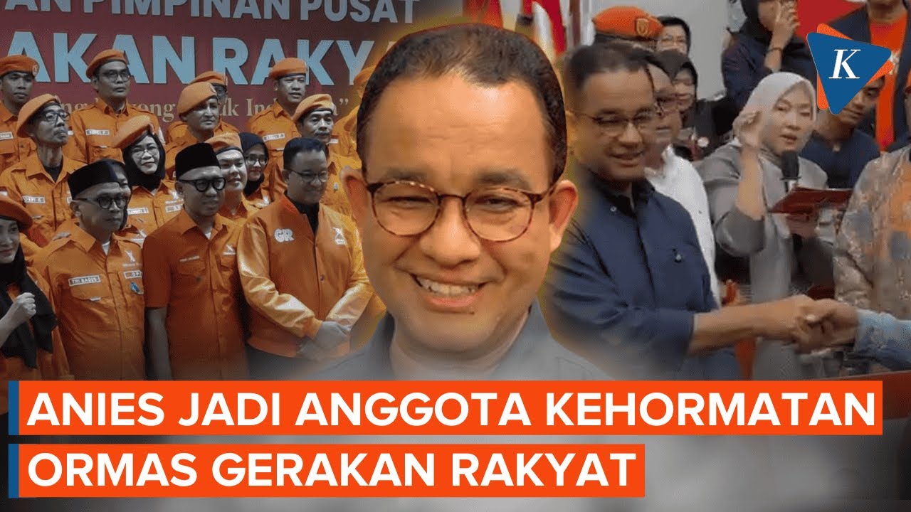 Anies Jadi Anggota Kehormatan Ormas Gerakan Rakyat, Dapat KTA Nomor 0001