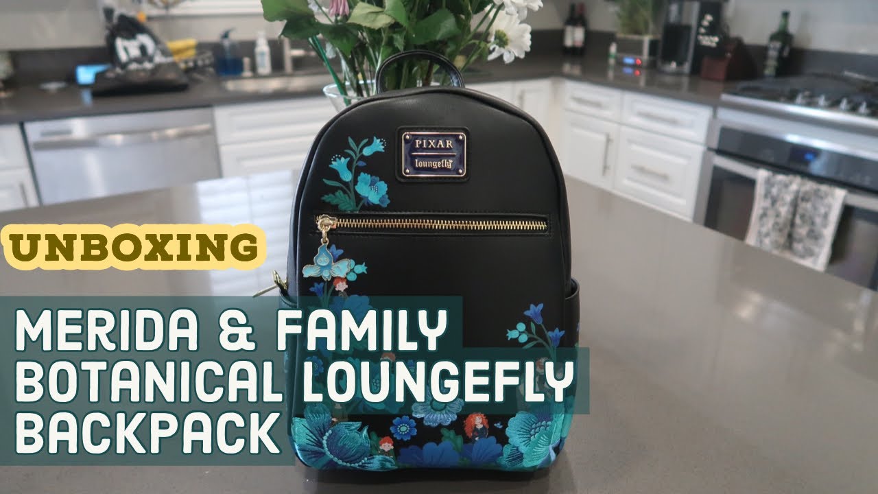 Unboxing Loungefly Brave Merida & Family Botanical Mini Backpack   BoxLunch Exclusive