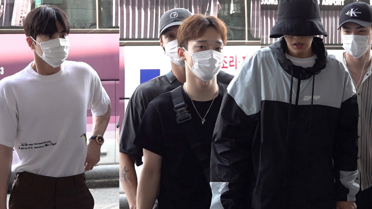 엑소(EXO), Departure for SMTOWN 2019 공항 마비시켜 버리는 인기 (인천공항출국)