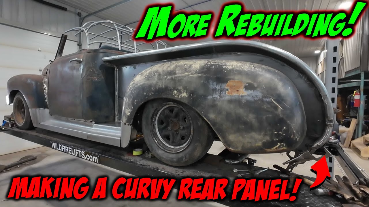 Rebuilding the rear of the box on the '49 GMC Roadster!