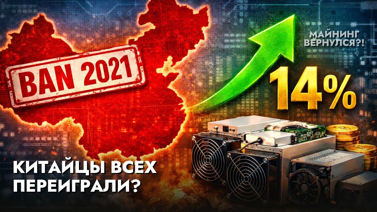 КИТАЙ ЗАПРЕТИЛ МАЙНИНГ… НО ОН ВЕРНУЛСЯ (или нет?)