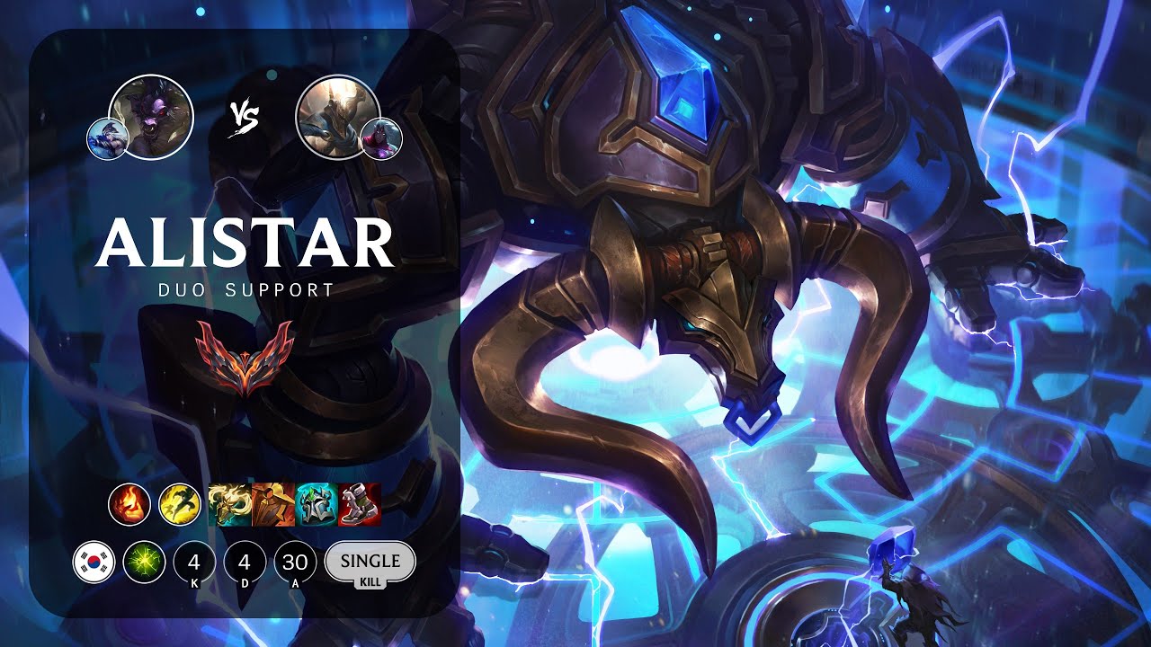 Alistar Support vs Pantheon - KR Grandmaster Patch 13.23