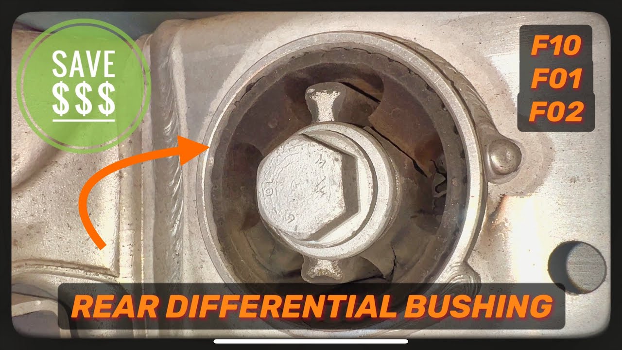 BMW Как заменить втулку заднего дифференциала / Guibo F10, F01, F02 2013 535i N55