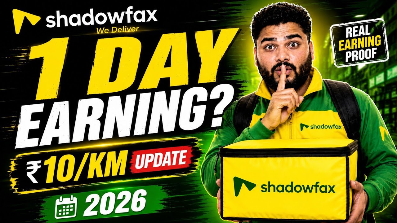 Shadowfax 1 Day Real Earning 2026 | Shadowfax Delivery Partner Earnings | Shadowfax Delivery Boy Job
