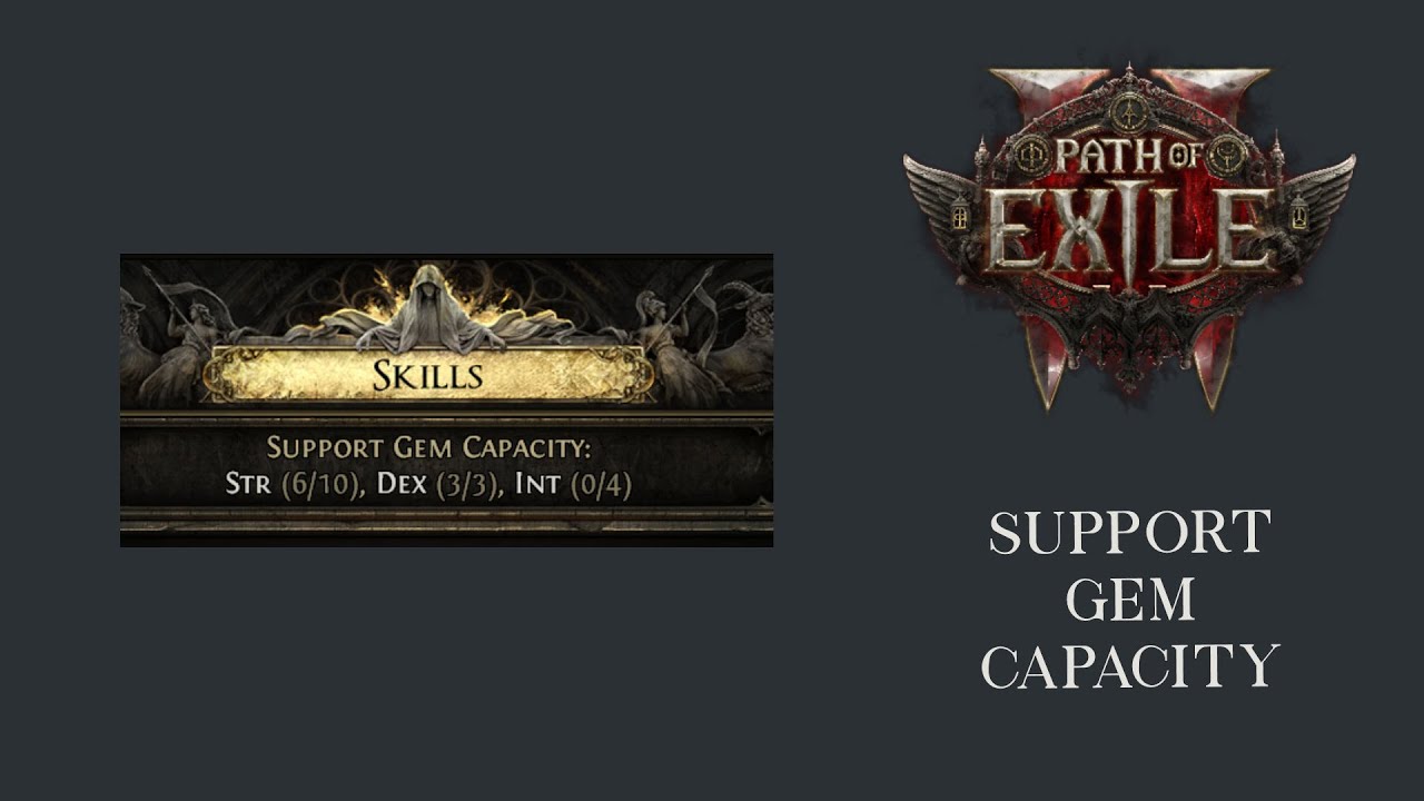 Support Gem Capacity | Path of Exile 2