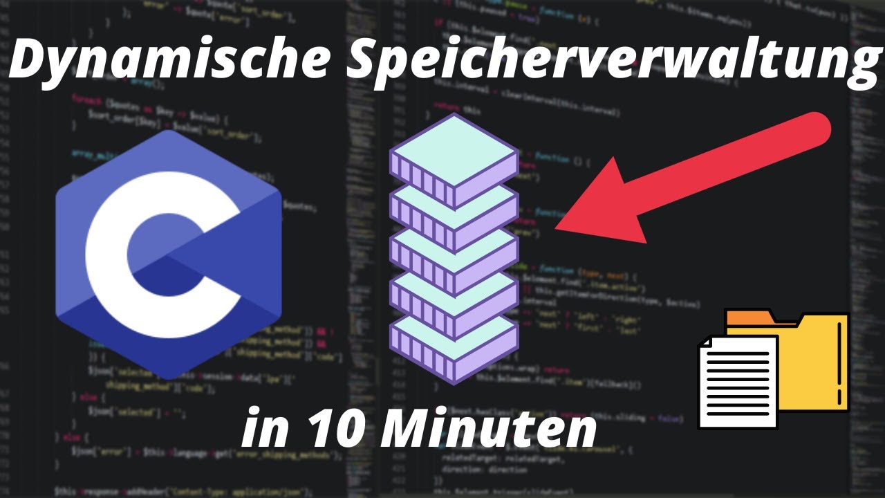Dynamische Speicherverwaltung c | C Programmieren für Anfänger