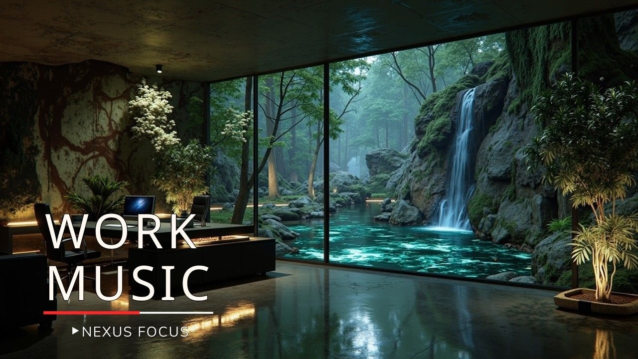 Calm Deep Work Music Waterfall Vibes for Ultimate Focus