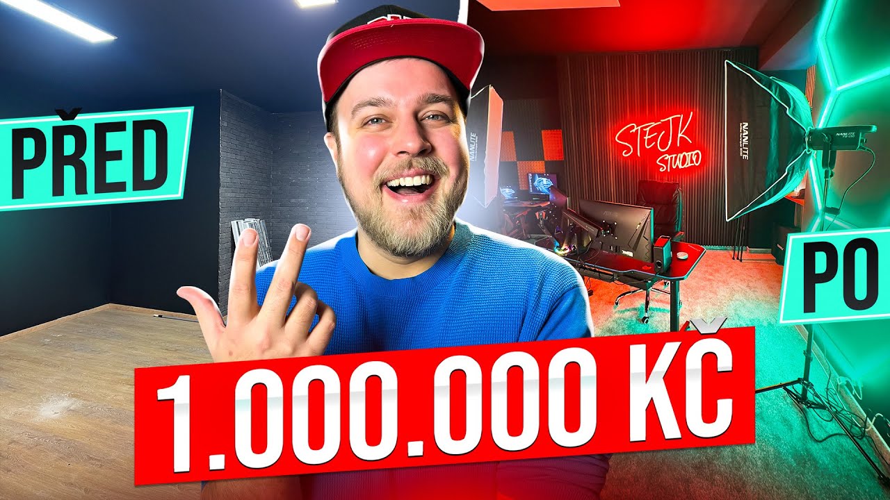 HOTOVO! JAK VYPAD&Aacute; NEJVĚT&Scaron;&Iacute; YOUTUBERSK&Yacute; STUDIO ZA MILION KORUN? - BUDOV&Aacute;N&Iacute; NOV&Eacute;HO STUDIA #3