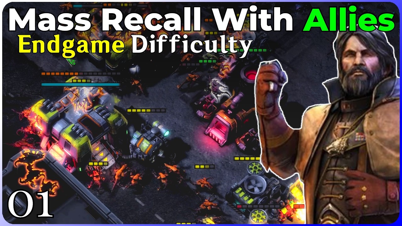 Endgame Difficulty Is Absurd! - StarCraft: Mass Recall With Allies pt1