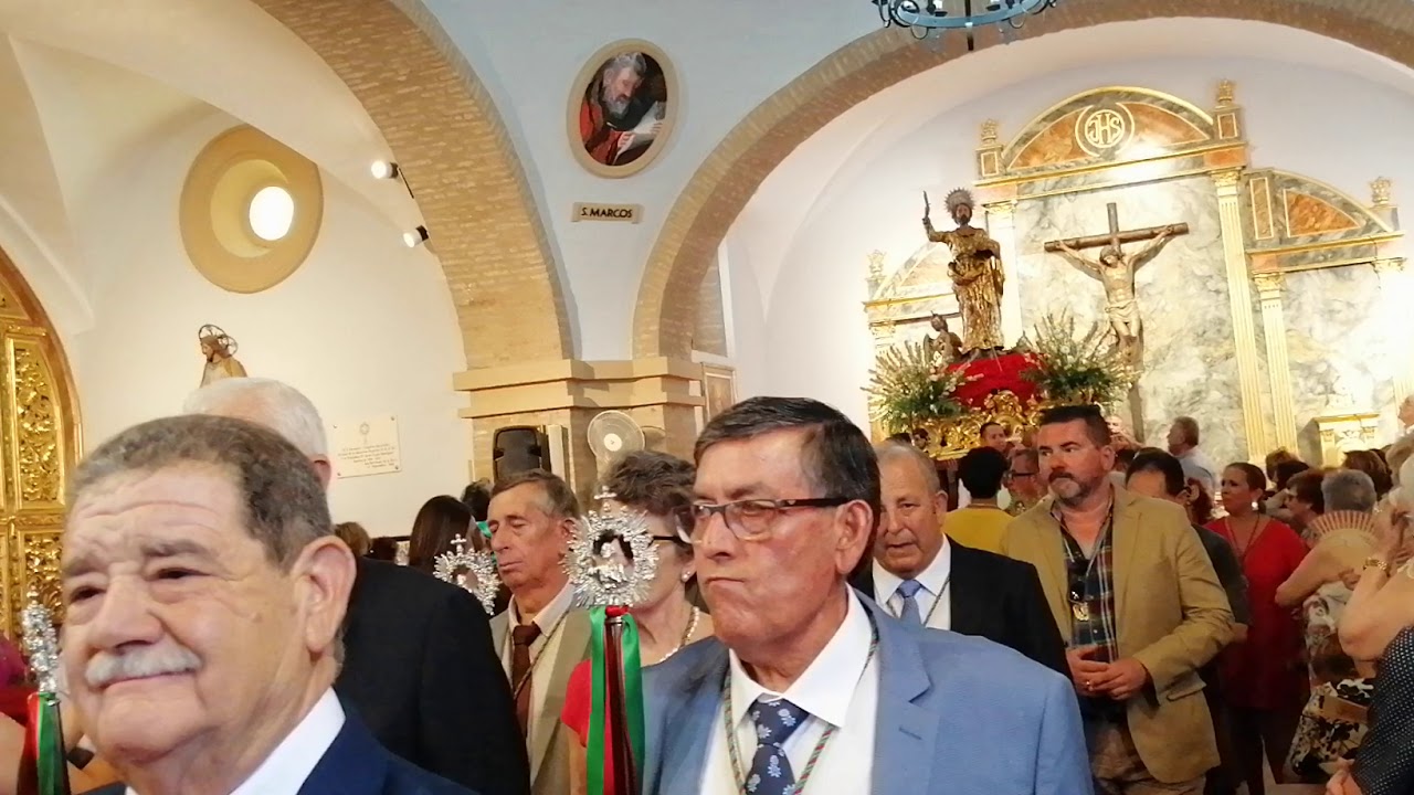 SAN BARTOLOME DE LA TORRE 2019 Salida de la Iglesia.
