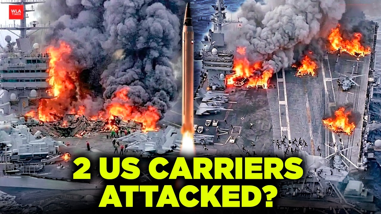LIVE! Iran GOES After U.S. 2 BIGGEST Warships In 24 Hrs? | Both Carriers 'BURNING'?