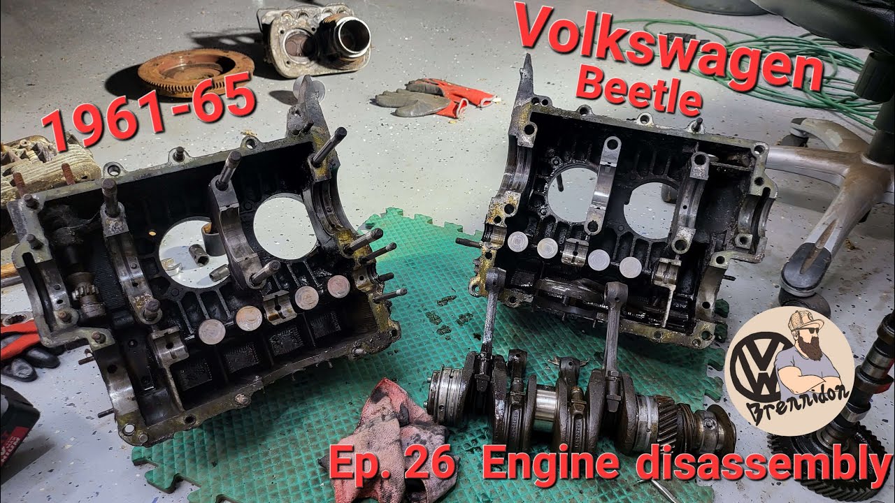 Volkswagen Type 1. Single port Beetle engine can it be saved? Disassembly How To!