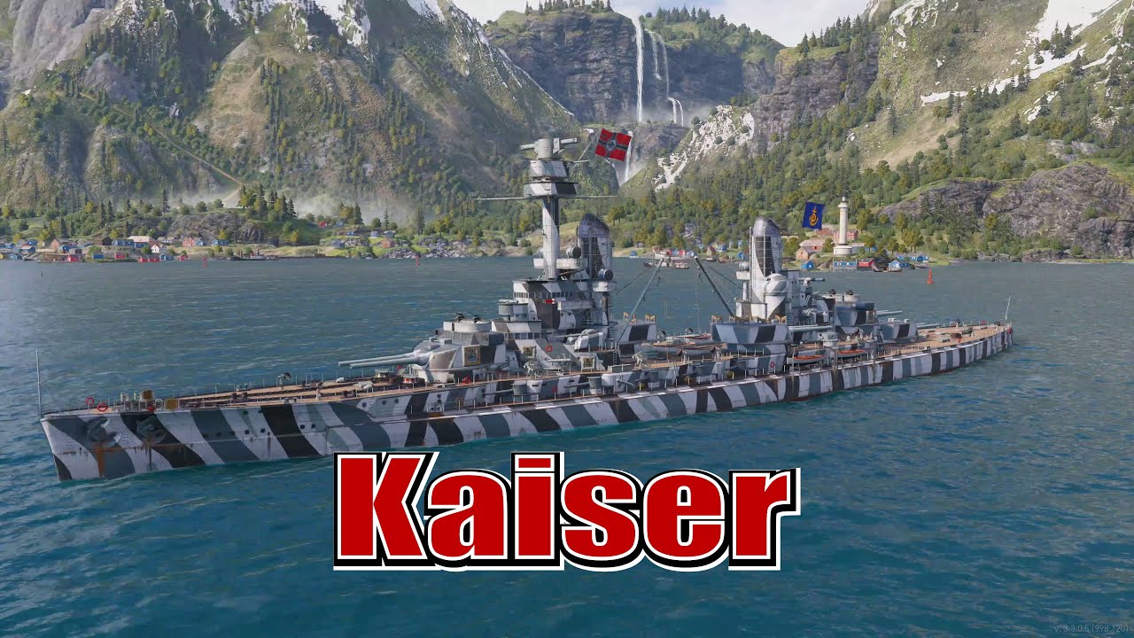 Path To The Bismarck! Kaiser (World of Warships Legends Xbox Series X) 4k