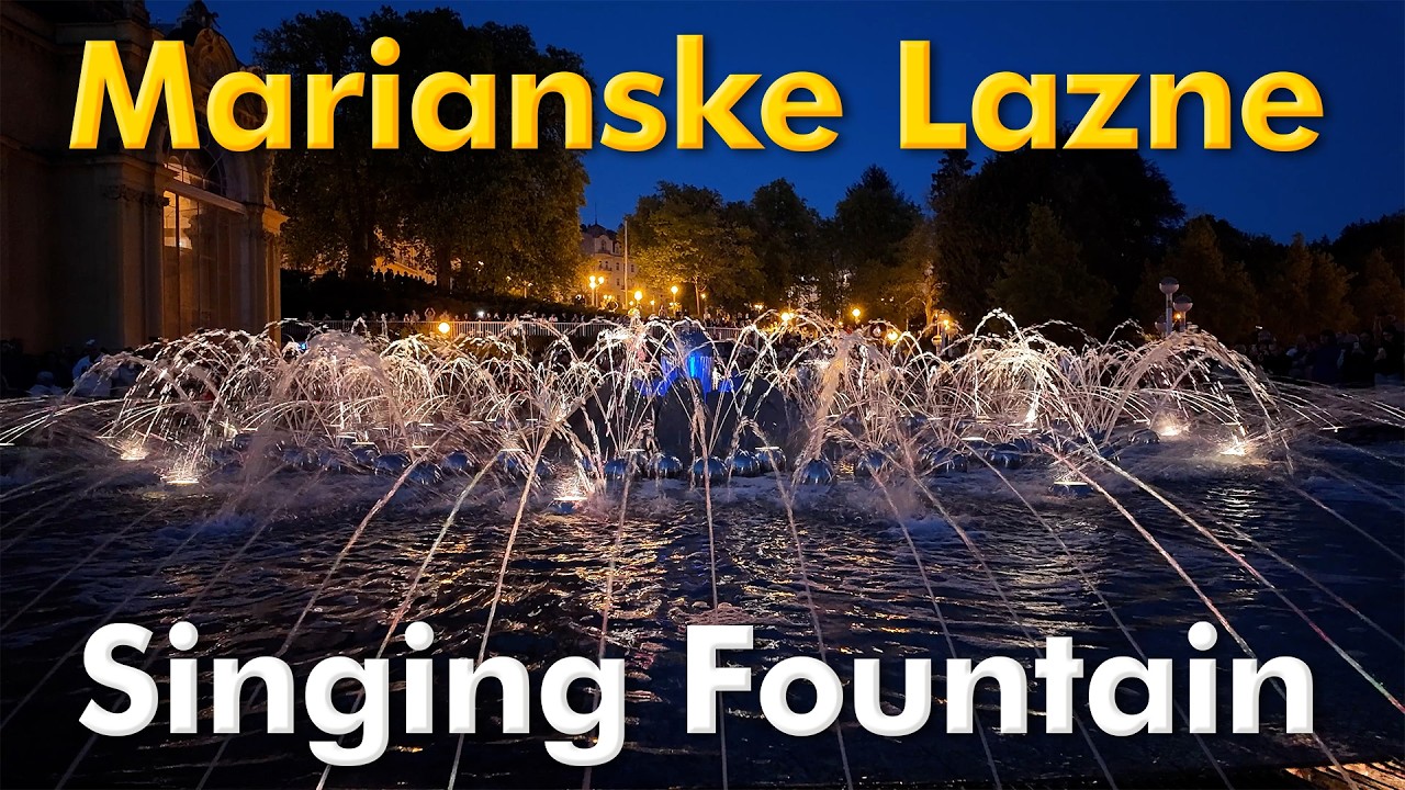 Singing Fountain is one of the dominant features of Mariánské Lázně. Outdoor Travel