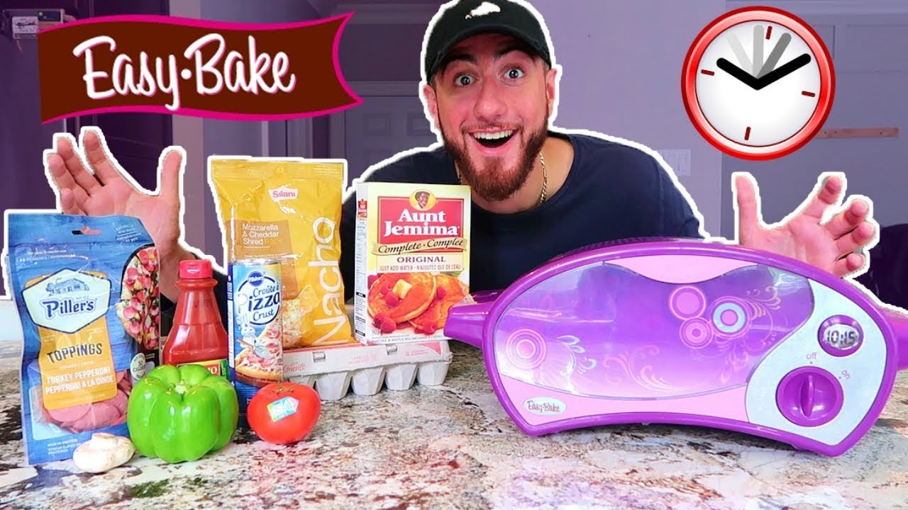 Я ела только в духовке Easy Bake Oven в течение 24 часов! (НЕВОЗМОЖНЫЙ ПИЩЕВОЙ ЧЕЛЛЕНДЖ)