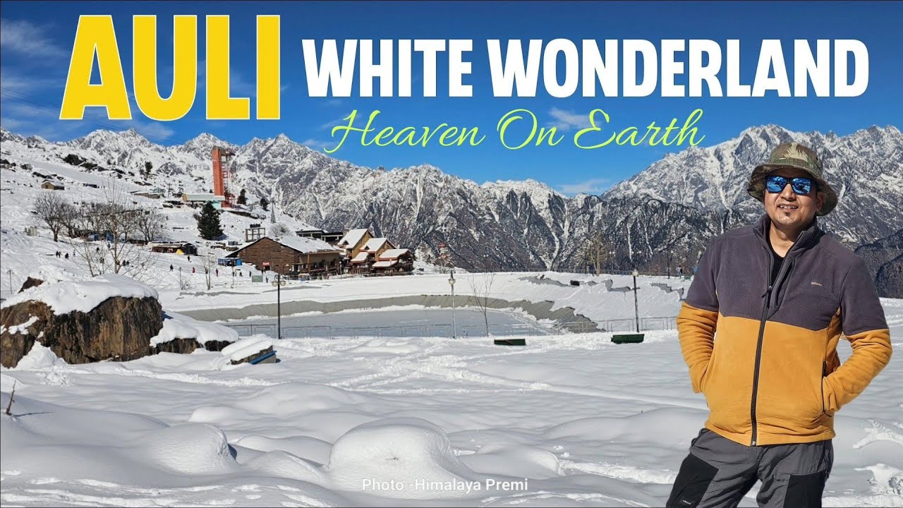 Auli Travel Guide | Best Options To Stay In Auli | Snowy Adventure Drone Shot, 4K