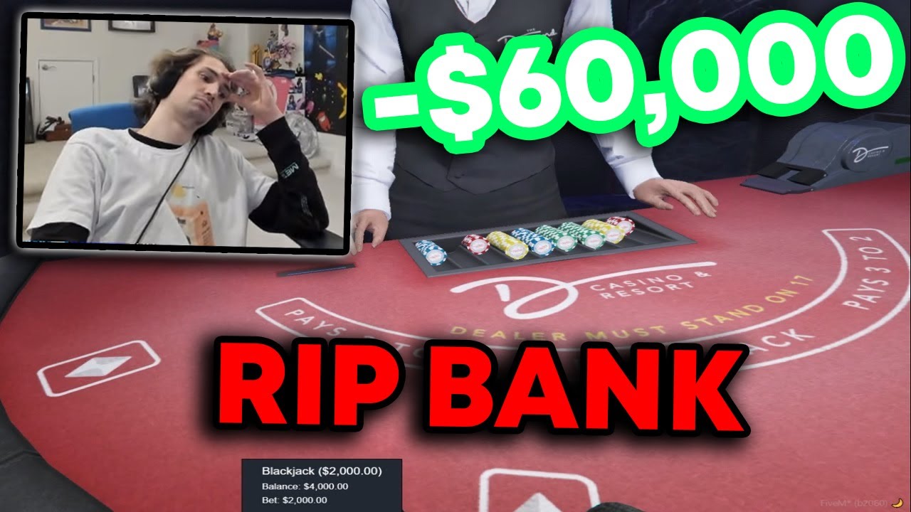 xQc Gambles Away his ENTIRE Bank Account at The Casino | GTA 5 NoPixel RP