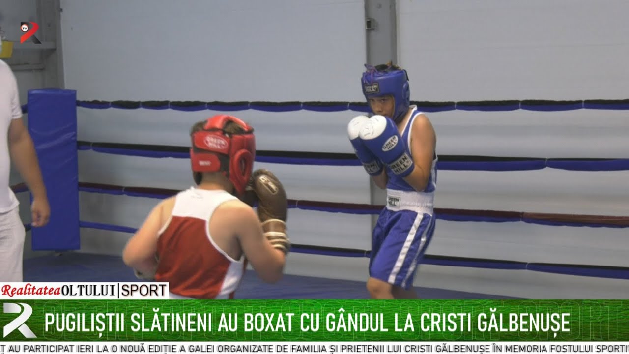 Pugiliștii slătineni au boxat cu gândul la Cristi Gălbenușe