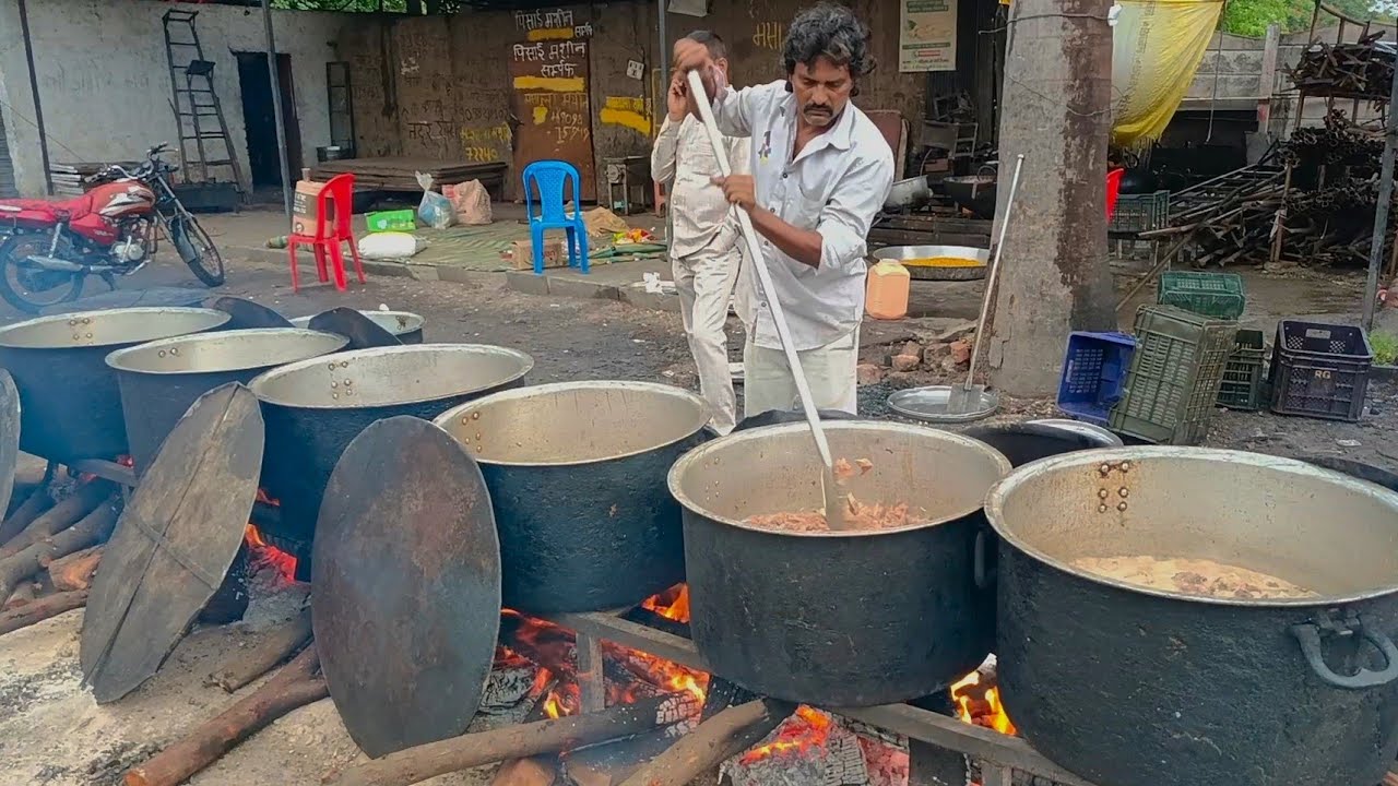 200kg Gosht Mande Making Recipe | Muslim Wedding Food | Kalu ustad Dewas - 9752401516