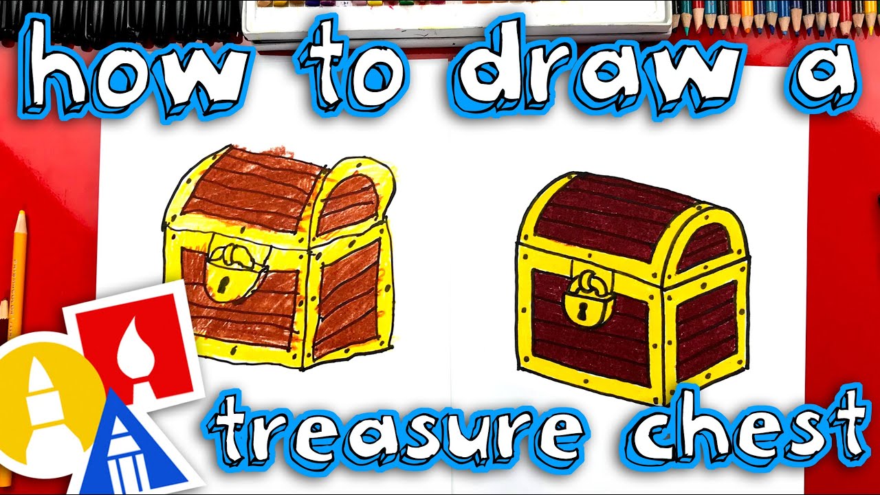 How To Draw A Treasure Chest (parallel lines)