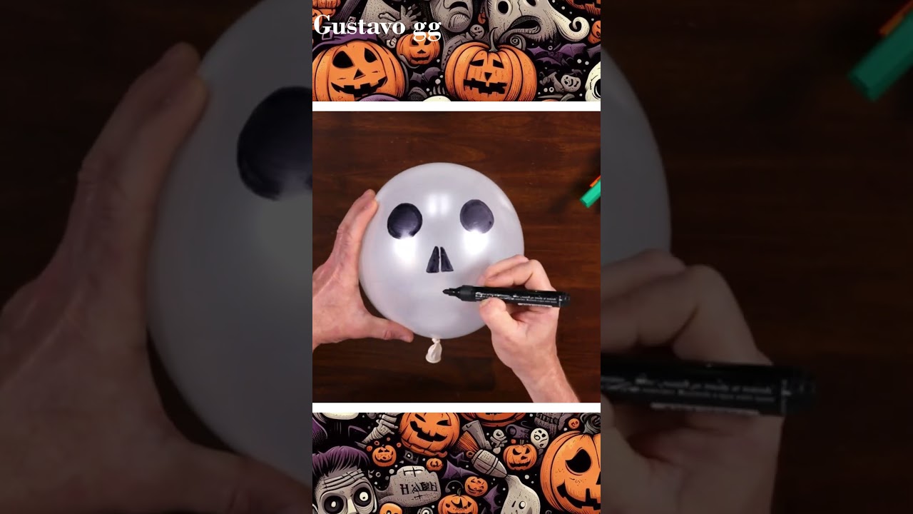 DIY Halloween ideas 😍 balloon decoration ideas 🤩 Halloween Ideas 🎃 Skull Balloon Decoration ✨