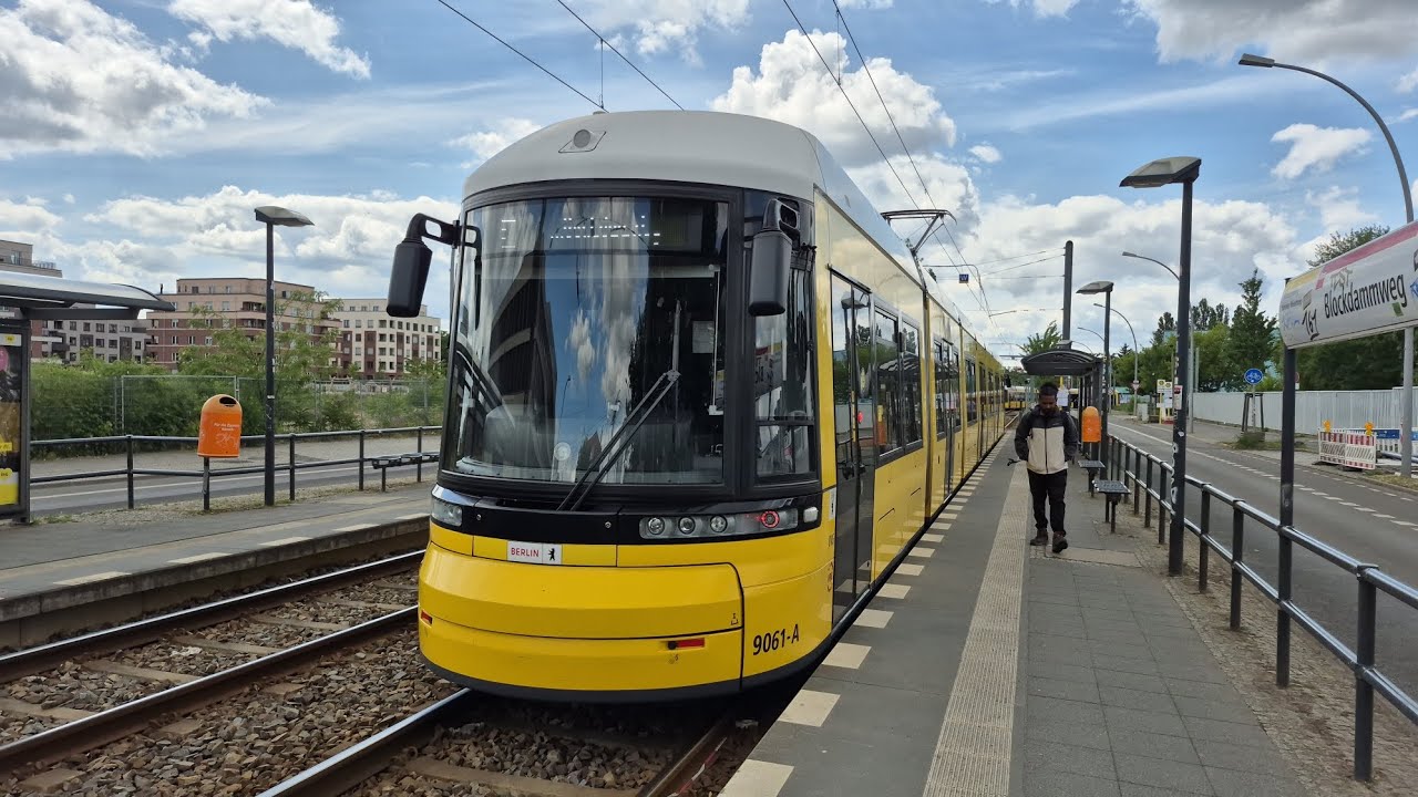 Tram Berlin | Mitfahrt in der kompl. E von S Schöneweide/Sterndamm bis Blockdammweg im F8Z 9061-A
