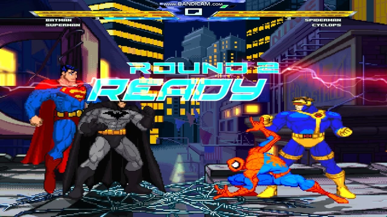 Batman & Superman vs. Spider-Man & Cyclops