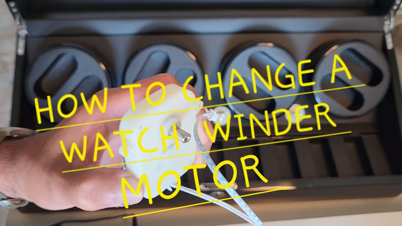 How to replace watch winder motor
