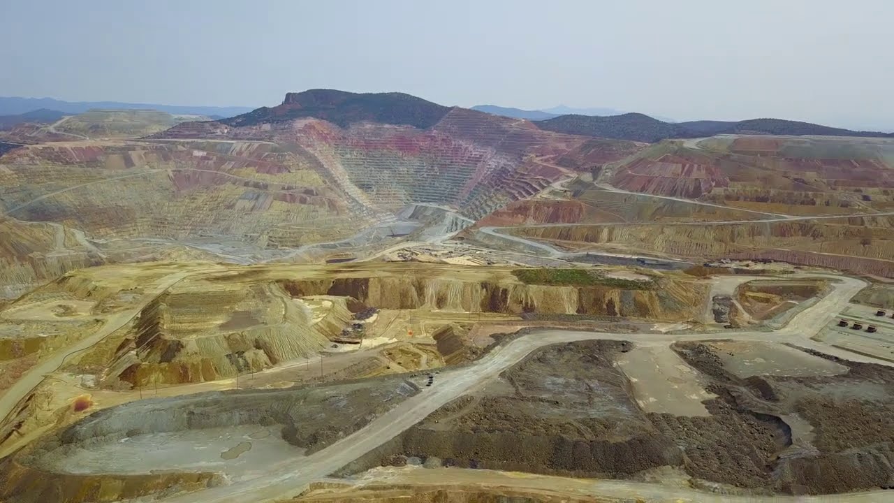 Flying up and over the Santa Rita copper mine in New Mexico #ExploreNM #AdrianUnknown
