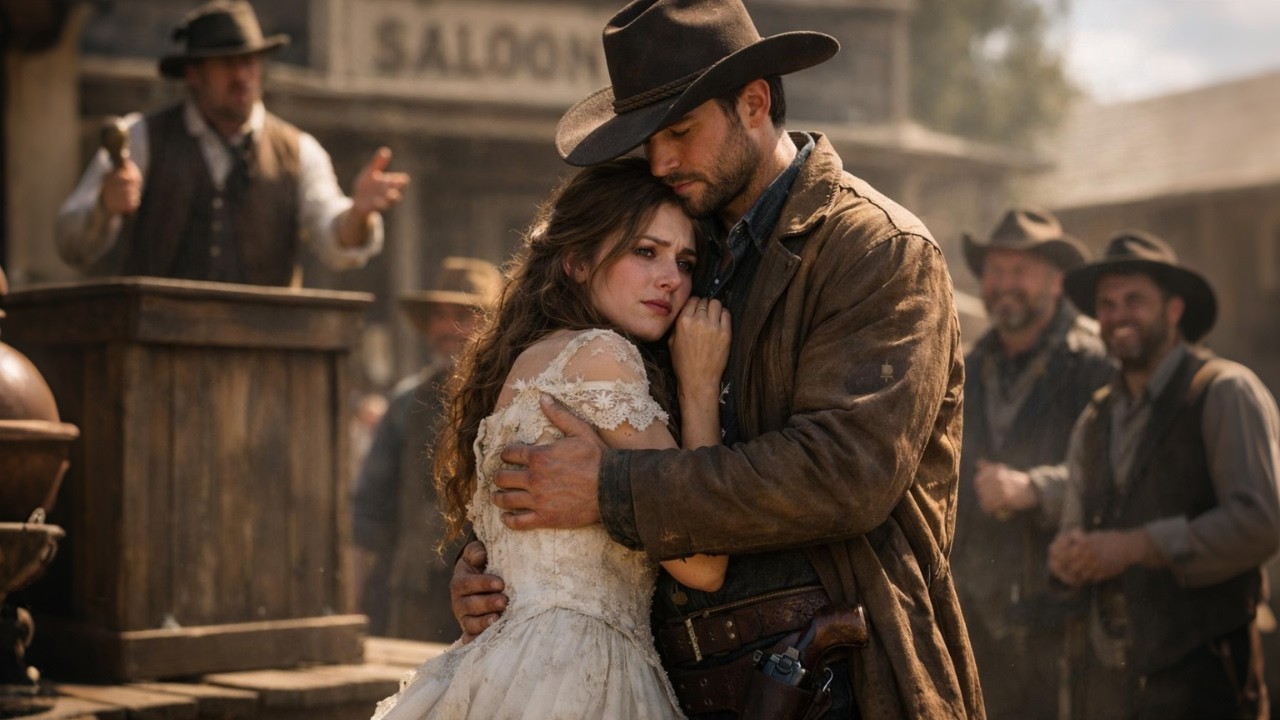 She Was Humiliated at the Bride Auction—Until a Quiet Cowboy Said, “She’s Coming With Me”