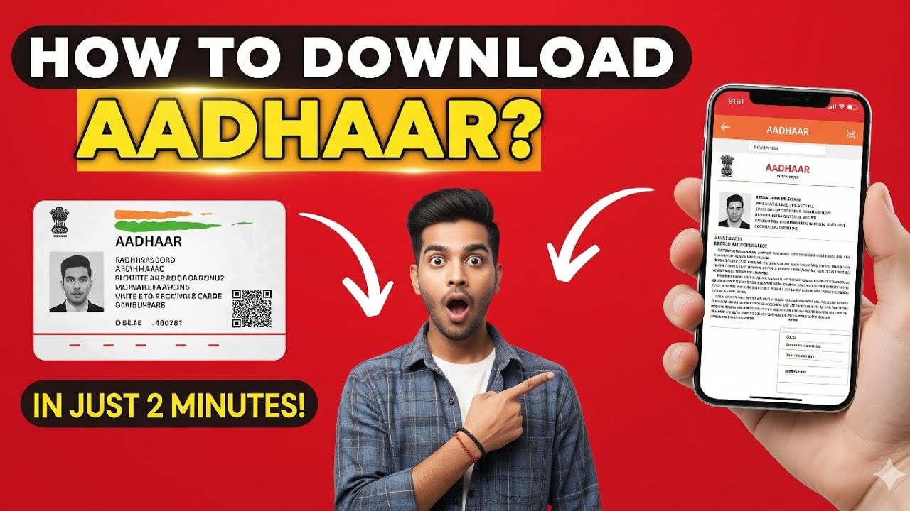 5 Minute Mein Aadhaar Download Karein – Simple Guide.Mobile Se Aadhaar Download Ka Sabse Aasan Tarik