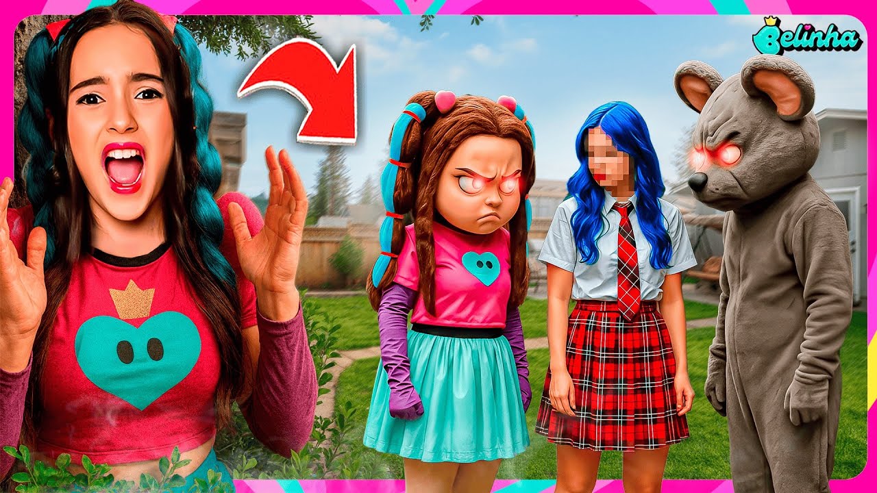 A ZARA BRIGOU FEIO COM A BONECA BELINHA MALVADONA E O RATO MALVADÃO