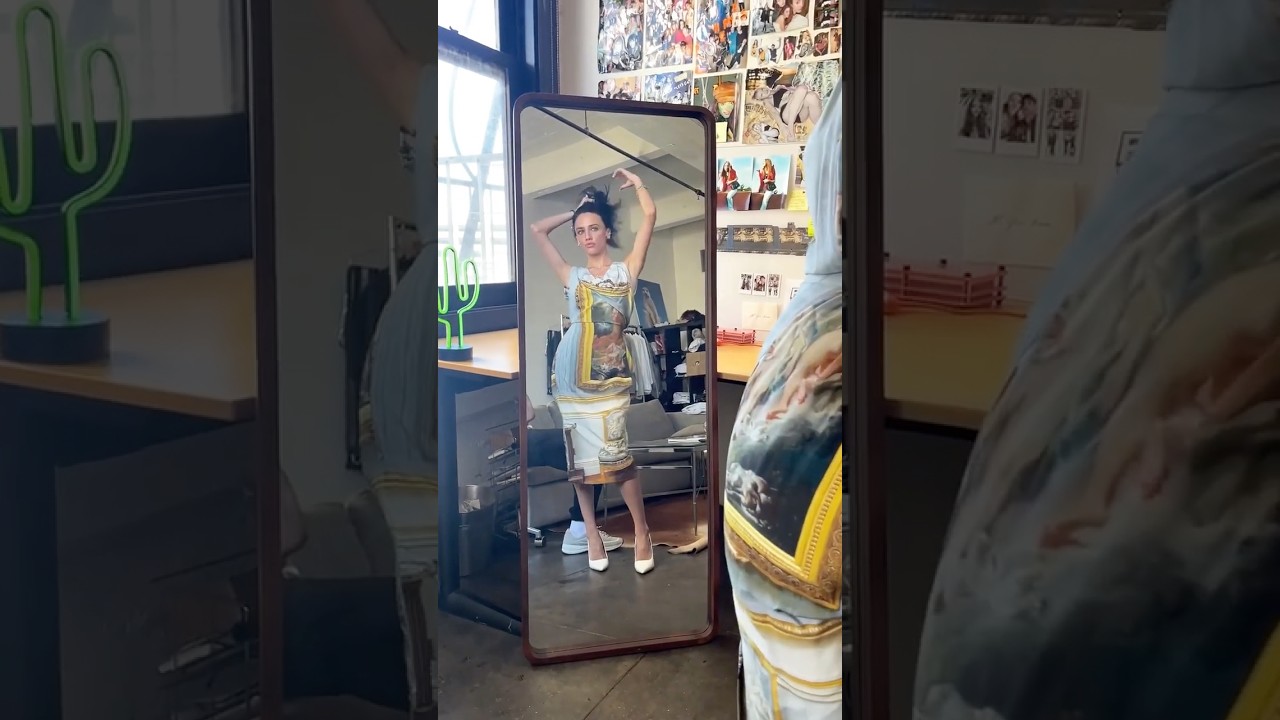 Michelle Trying on Dresses