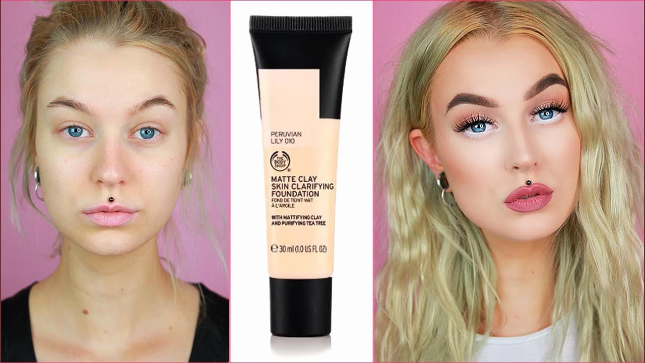 NEW & VEGAN! The Body Shop Matte Clay Clarifying Foundation | Wear Test, First Impression