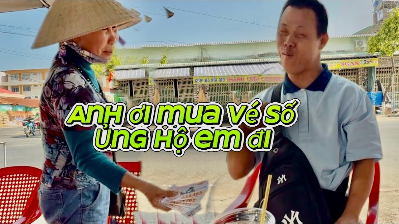 Trời đất ơi hành động của Thuận khi thấy người ta lại bán vé số 