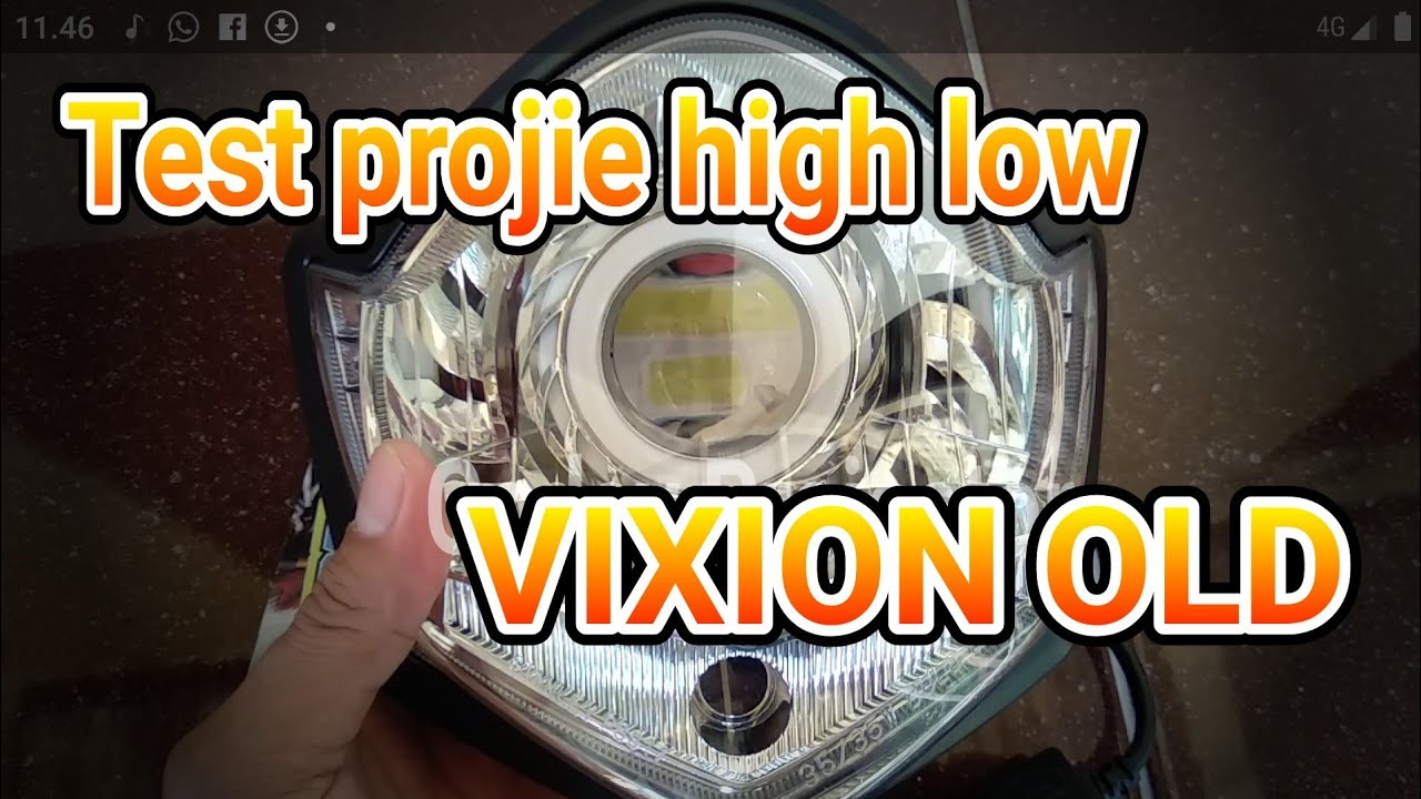 Test dan review Projie high low reflektor vixion old original