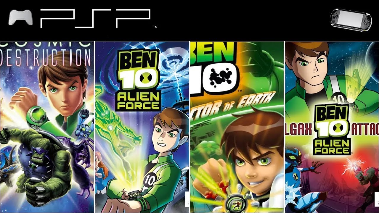 Ben 10 Games for PSP