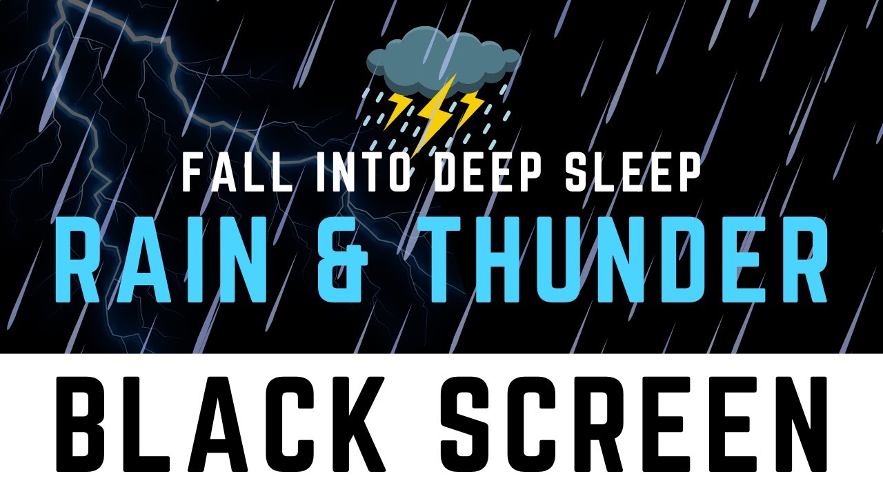 Gentle Rain, Low Thunder 🌧️ Perfect for Sleep & Relaxation