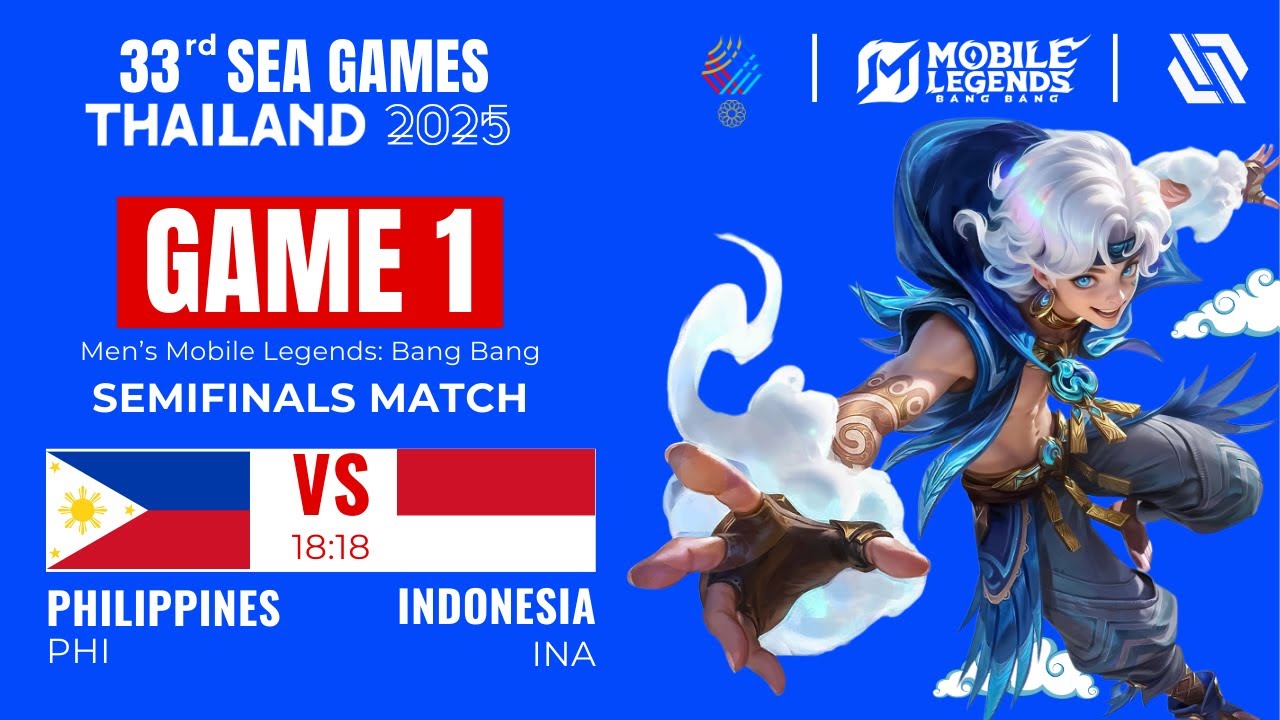 33-е Игры Юго-Восточной Азии 2025 | Филиппины против Индонезии, игра 1 | Полуфинальный матч женск...