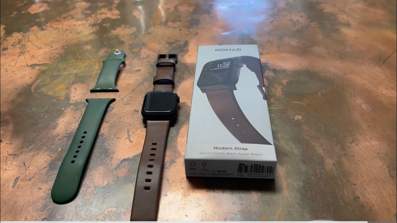 NOMAD APPLE WATCH LEATHER BAND ASMR UNBOXING