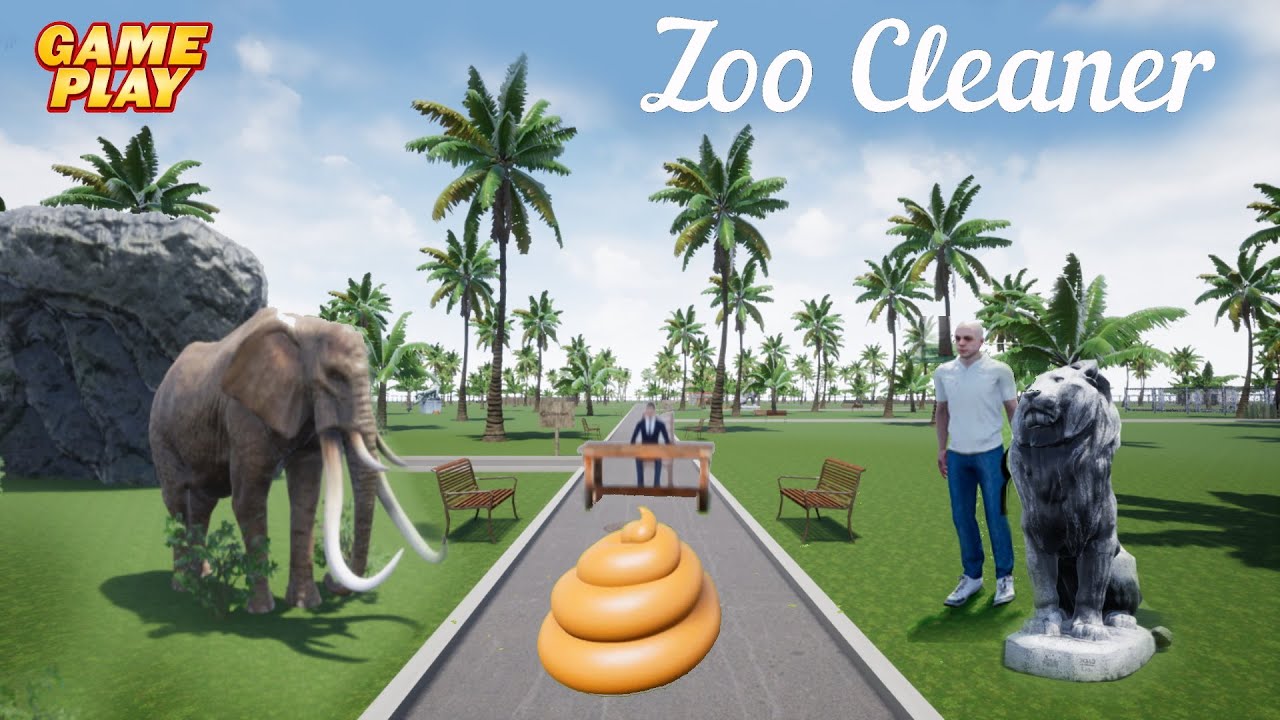 Zoo Cleaner ★ Gameplay ★ PC Steam Simulator game 2021 ★ Ultra HD 1080p60FPS
