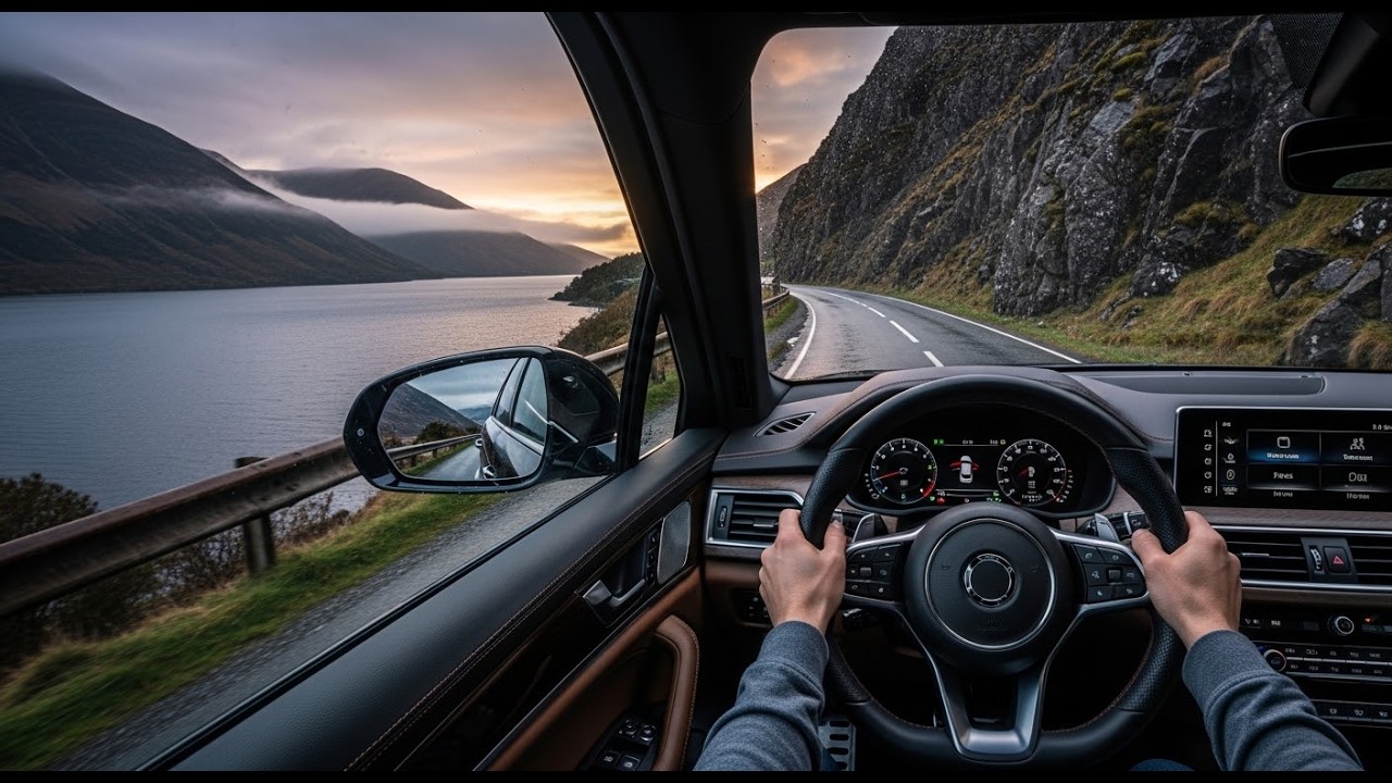 Crummock Water 🌫️ Scenic Drive 🇬🇧 | Narrow Mountain Roads Lake District